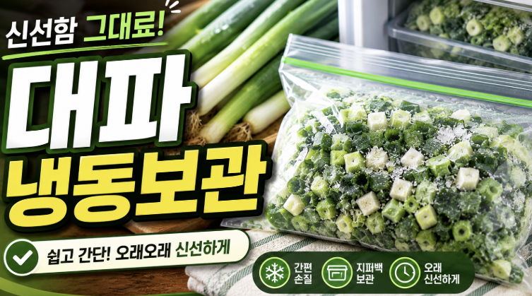 대파 냉동 보관